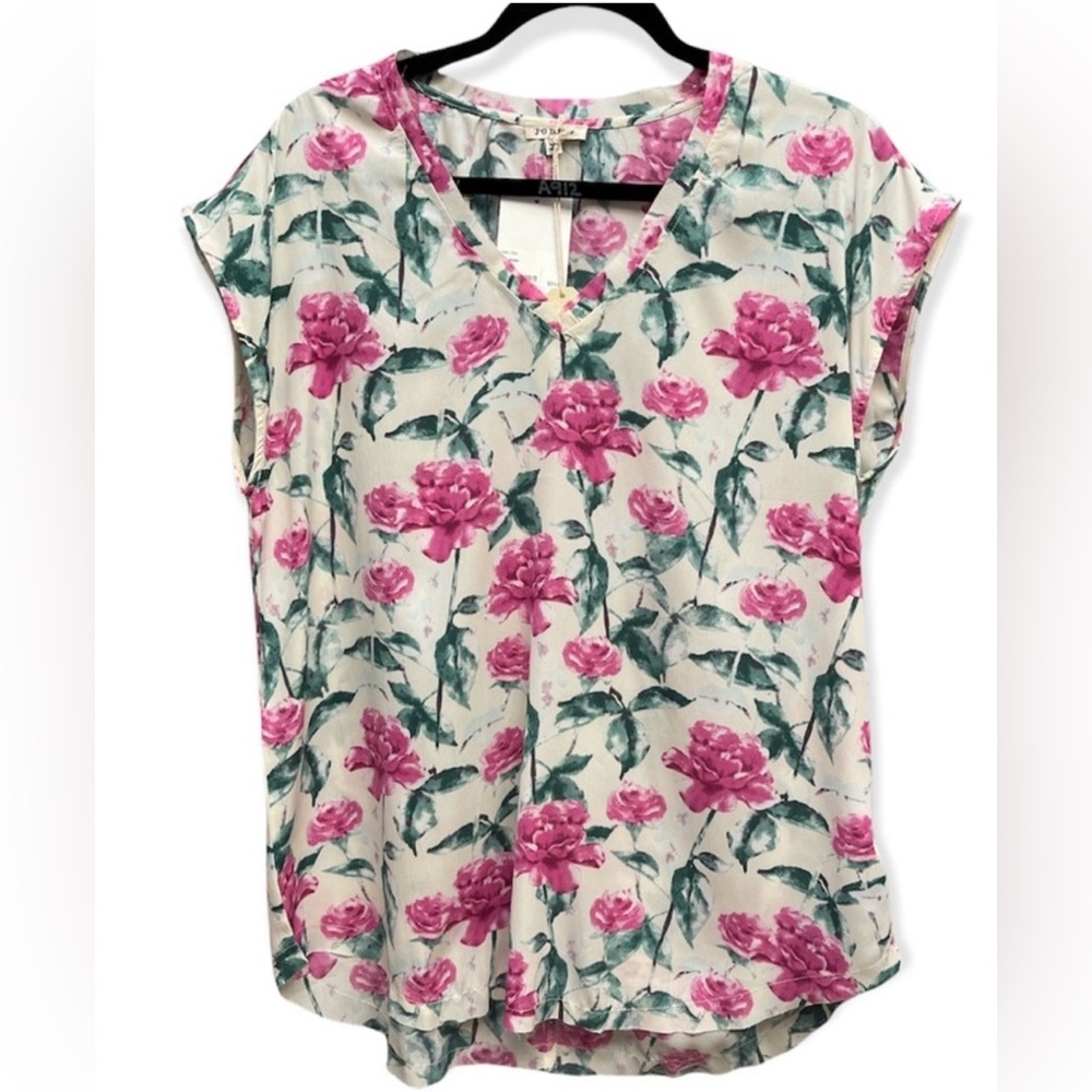 JODIFL Pink Floral Blouse NWOT